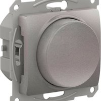 Светорегулятор поворотно-нажимной Glossa 400Вт механизм платина SE GSL001223 APC