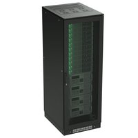 Напольный шкаф 42U 600х1200 двери перфорированная/перфорированная, укомплектован вводом и заглушками RAL 9005 | R5IT4262PFB DKC ДКС
