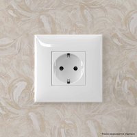 Розетка 1-м СП 2мод. Avanti "Белое облако" 16А IP20 2P+E защ. шторки бел. DKC 4400003 ДКС