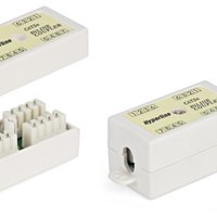 Адаптер проходной CA-IDC-C5e-WH (coupler), Dual IDC, категория 5e, 4 пары | 23533 Hyperline
