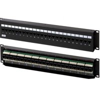 Патч-панель PPW-24-8P8C-C5e-FR настенная c передним монтажом, 24 порта RJ-45(8P8C), категория 5e | 17710 Hyperline