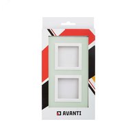 Рамка из натурального стекла, "Avanti", светло-зеленая, 4 модуля | 4406824 DKC ДКС