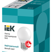 Лампа светодиодная G45 3Вт шар 4000К нейтр. бел. E27 216лм 230-240В IEK LLE-G45-3-230-40-E27