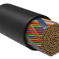 Кабель связи витая пара U/UTP, кат.5E 100х2х24AWG solid, LDPE, 305м, черный | LC3-C5E100-139 ITK IEK