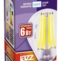 Лампа светодиодная филаментная PLED OMNI 6Вт G45 4000К нейтр. бел. E14 230В/50Гц CL JazzWay 5021037